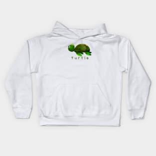 Cute turtle sea animal for kids Liam Fitzpatrick Kids Hoodie